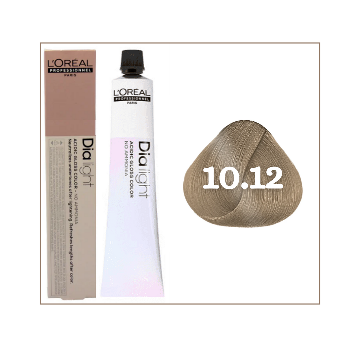 Dia light Loreal 10.12 Dia light Rubio platino ceniza irisado