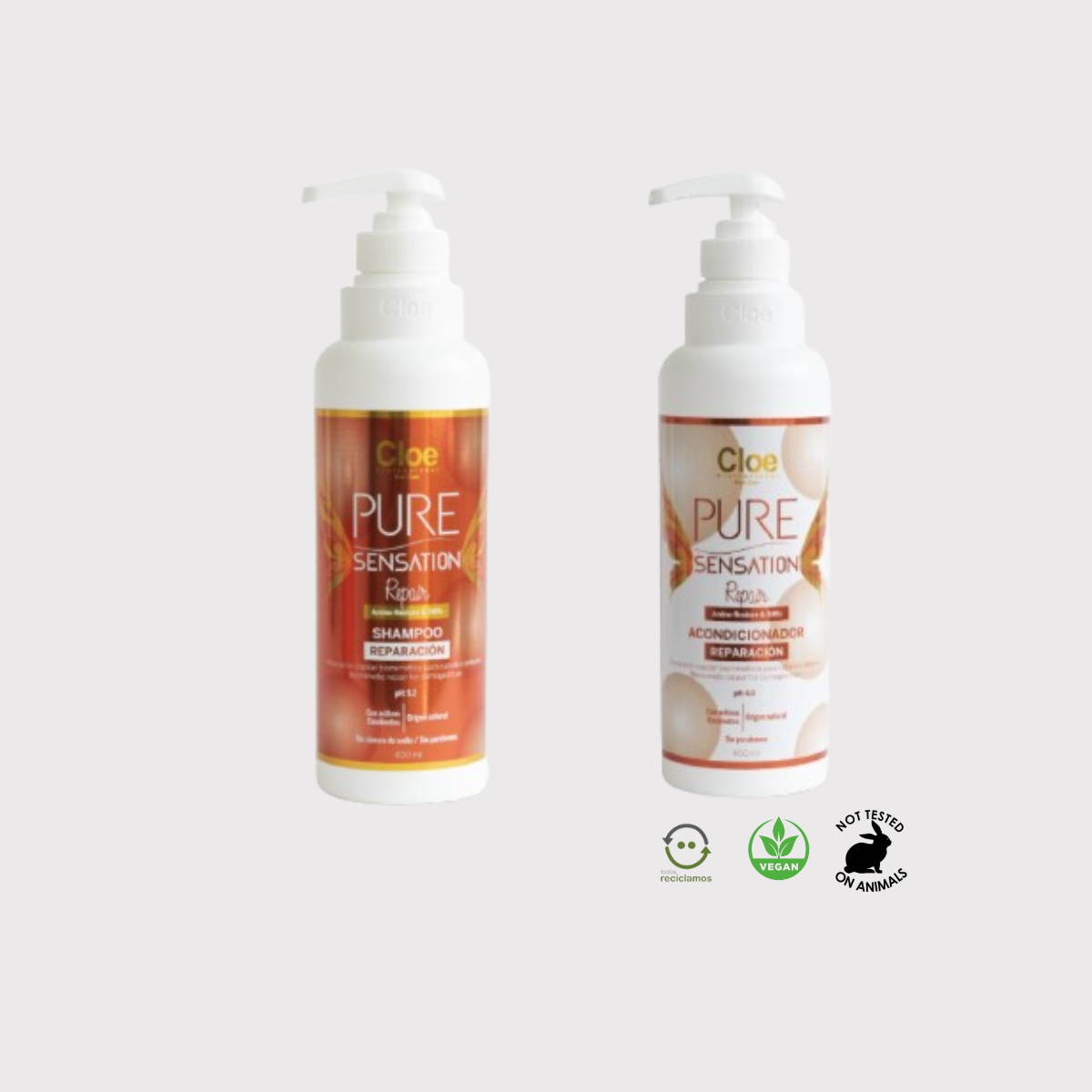 Shampoo y Acondicionador Pure Sensation Repair Cloe