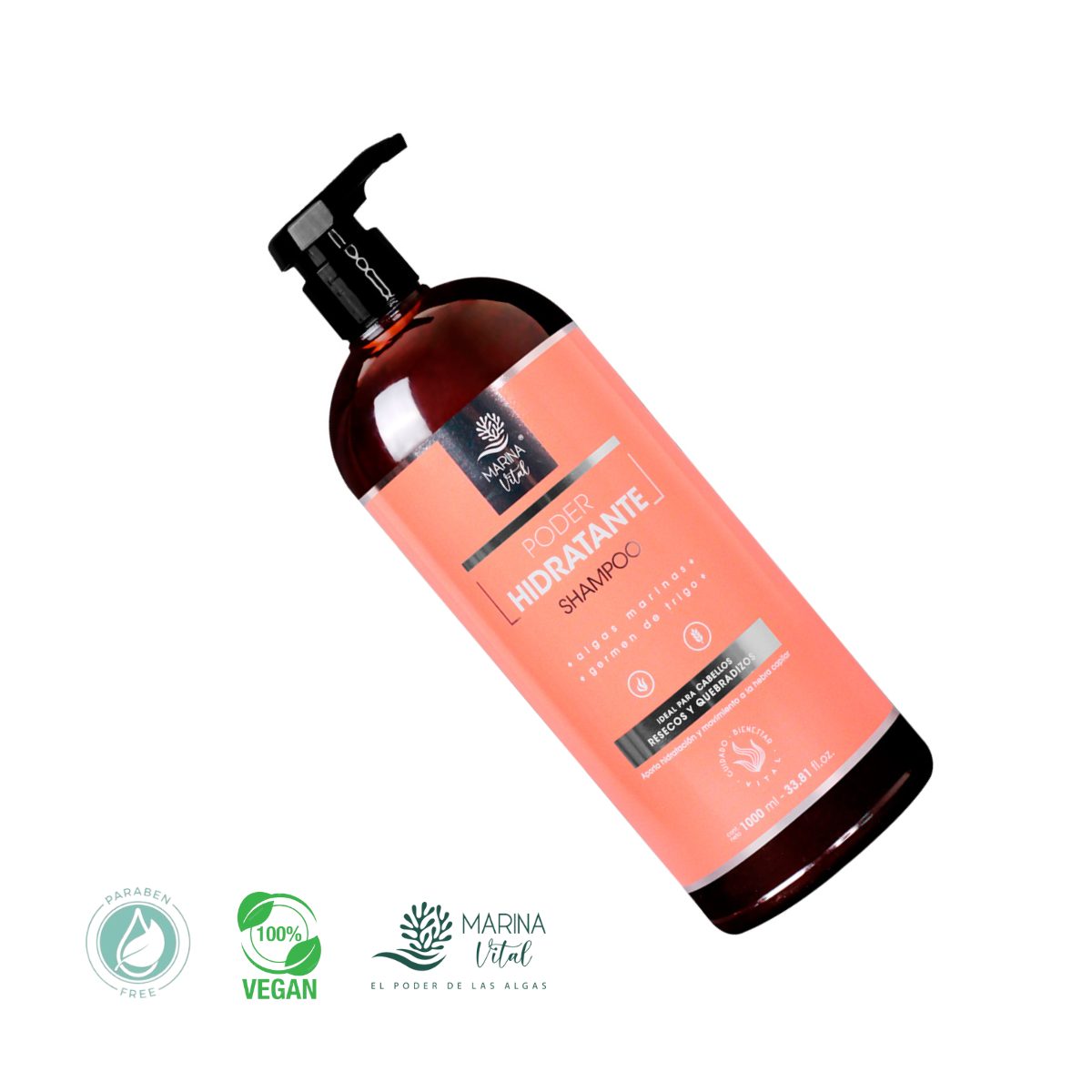 Shampoo Poder Hidratante Marina Vital 1000 ml