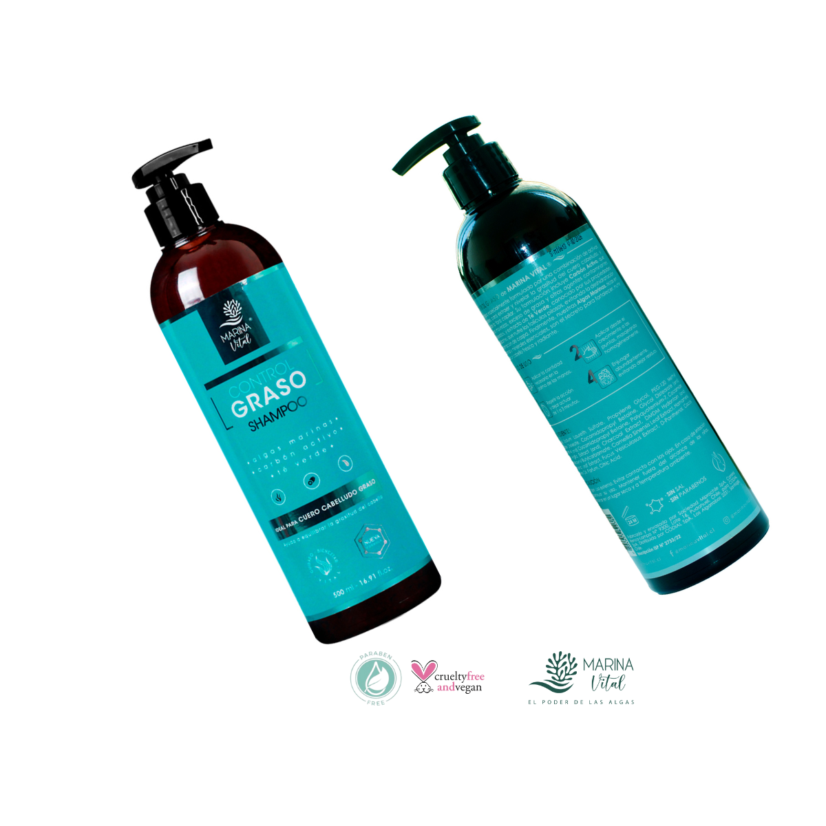 Shampoo Control Graso Marina Vital 500 Ml