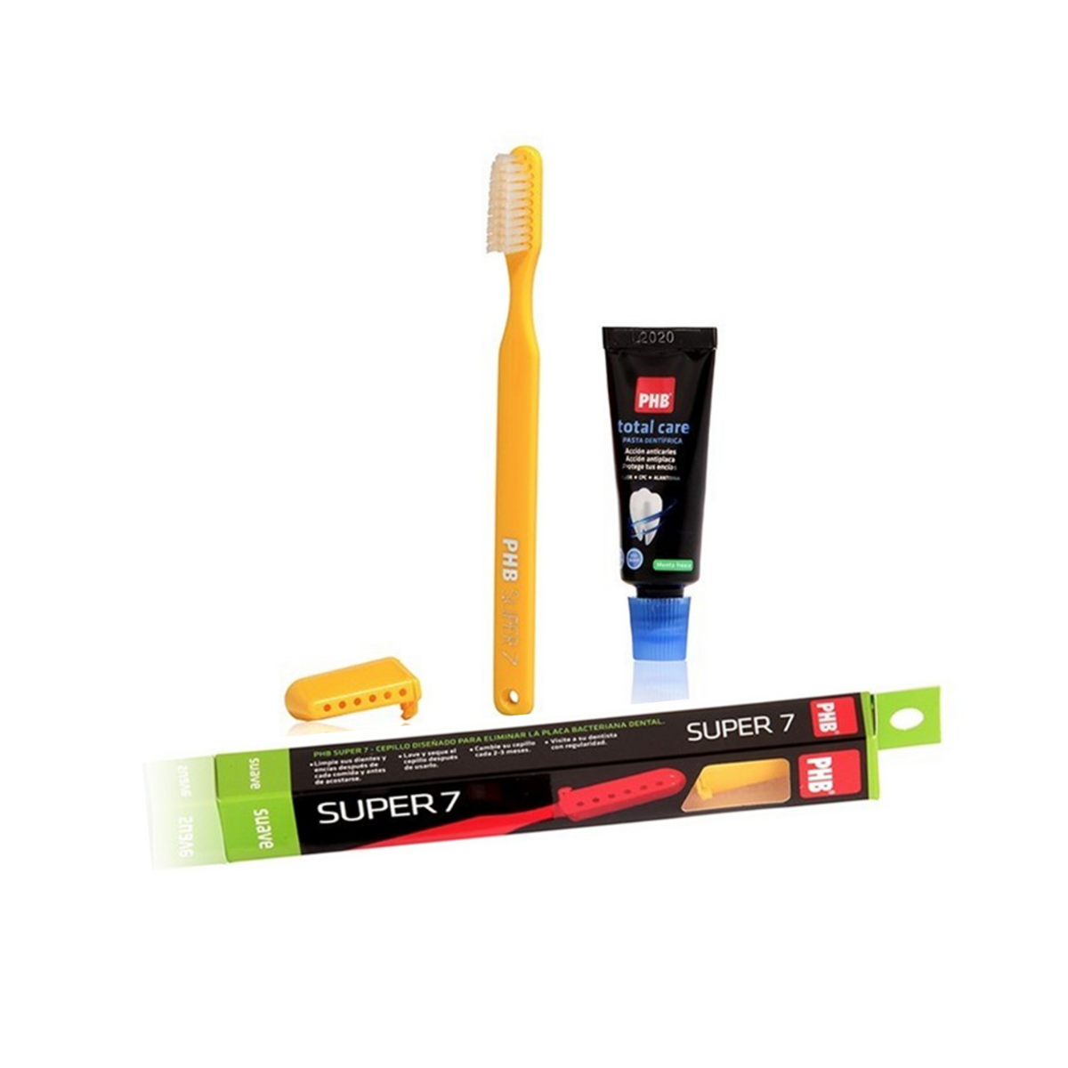Cepillo Dental Super 7 Suave PHB + pasta 15 ml