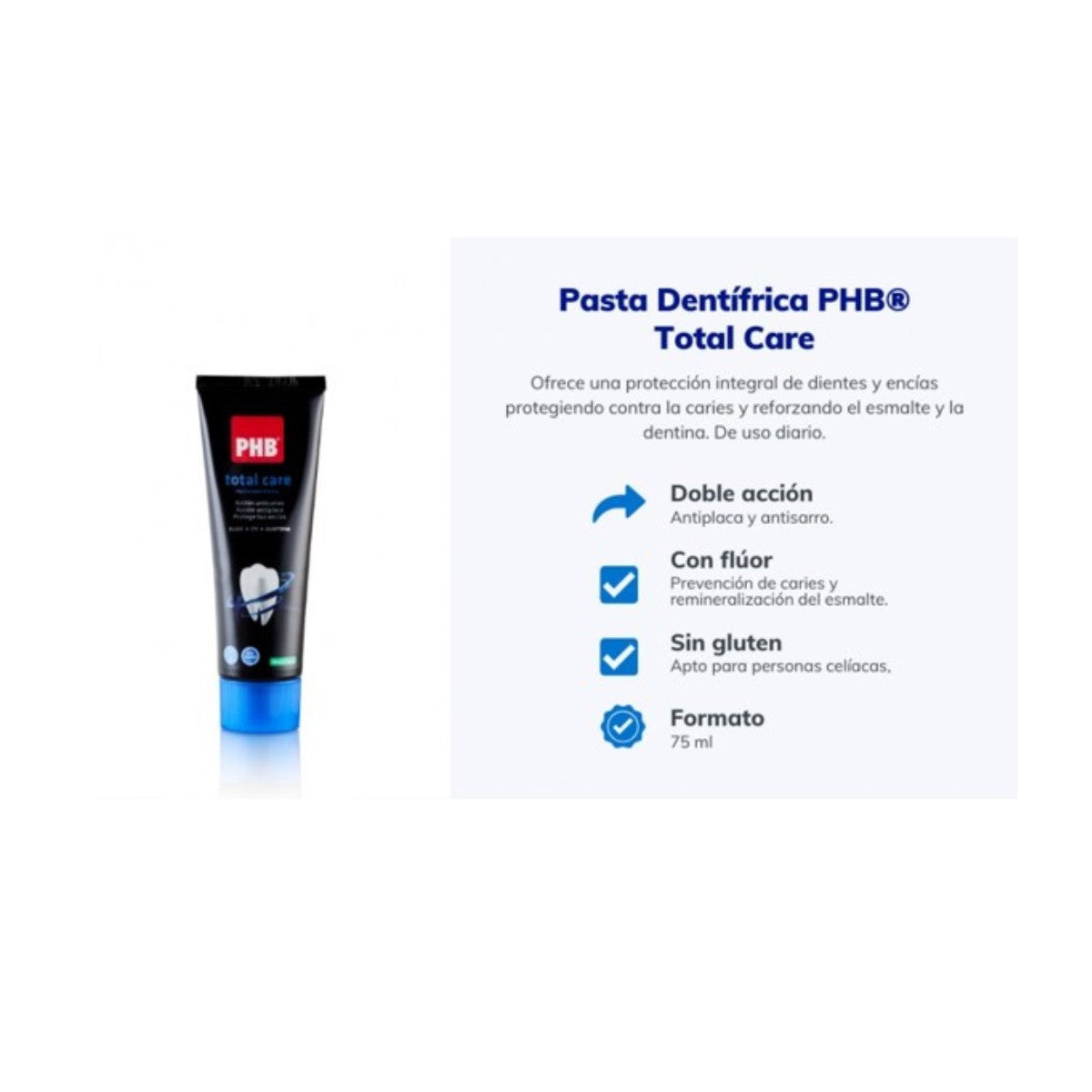 Pasta Dentífrica PHB Total Care 75ml