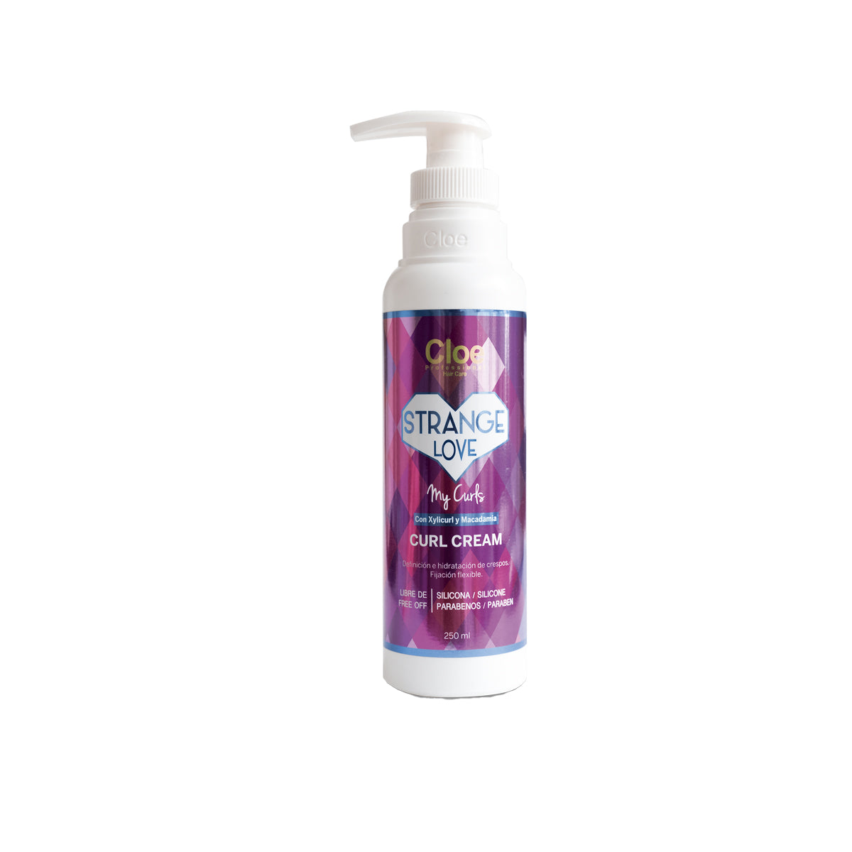 Crema Modeladora Rizos Y Rulos Strange Love Curl Cloe 250 Ml