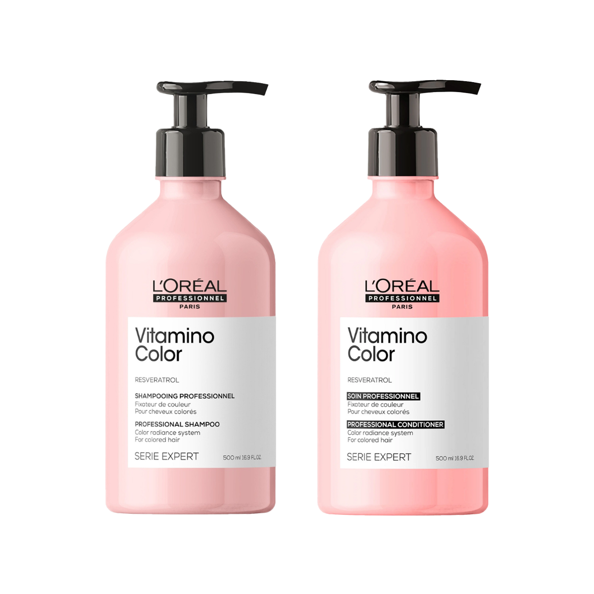 Pack Shampoo y Acondicionador Vitamino Color 500 Ml C/U Loreal Professional