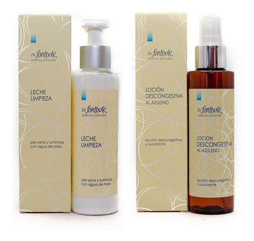 Leche Limpieza y Loción Descongestiva Al Azuleno Dr Fontbote
