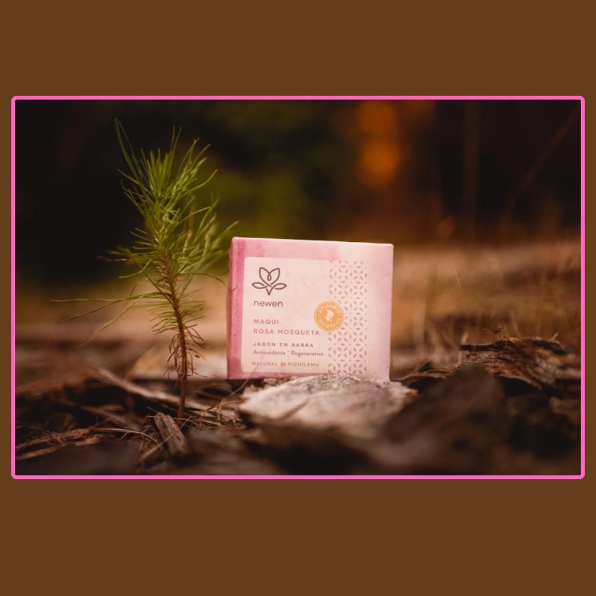 Jabon en Barra Maqui Rosa Mosqueta 100 grs. Newen