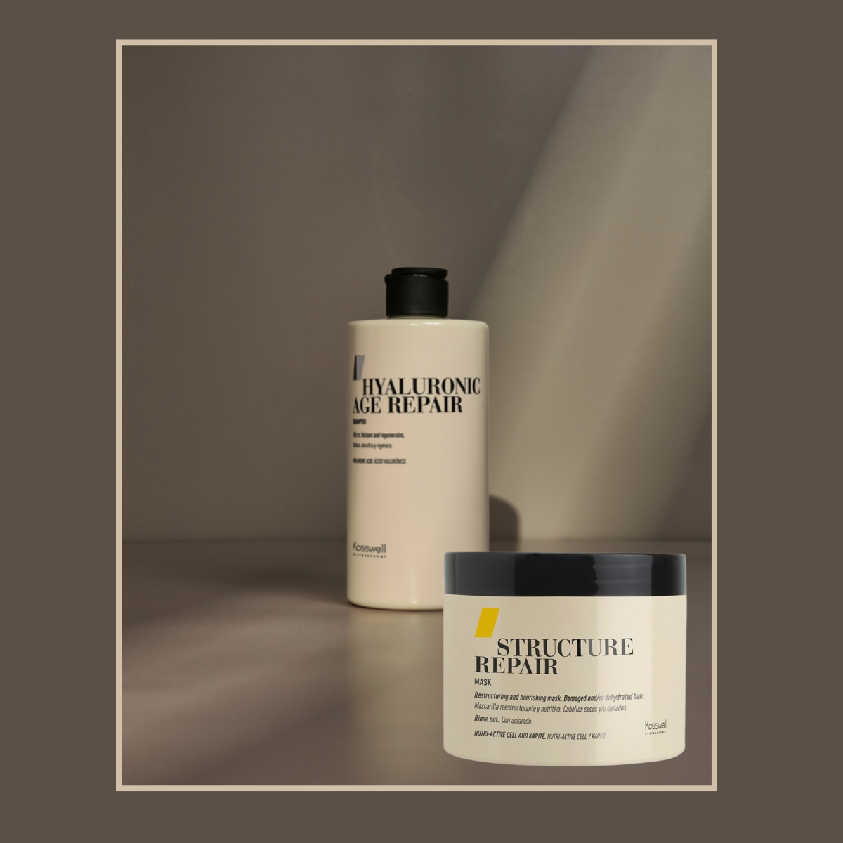 Kosswell Shampoo Hyaluronic Age Repair y Máscara Structure