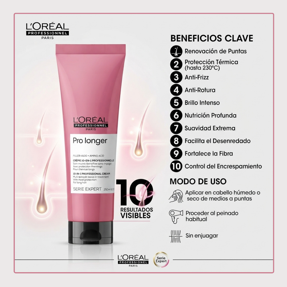Crema Renov De Largo y Punta Pro Longer Loreal