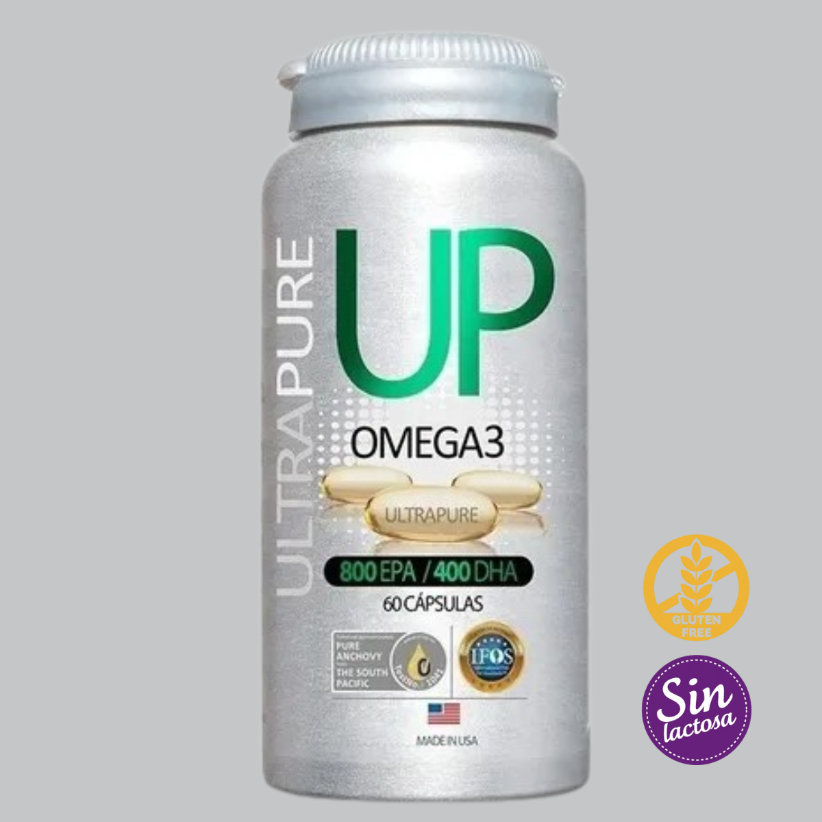 Omega 3 Up UltraPure, 800 EPA/ 400 DHA 60 caps