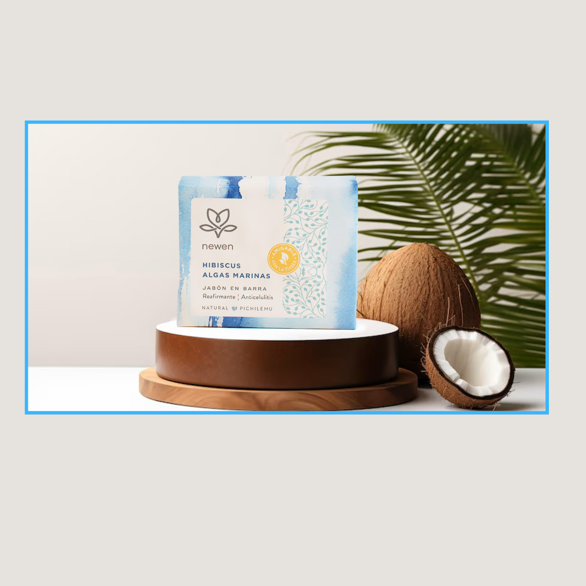 Jabon en Barra Hibicus Algas Marinas 100 grs Newen