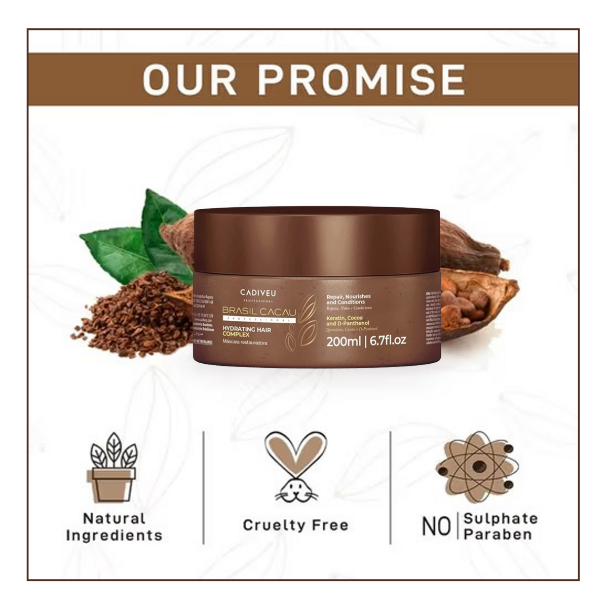 Mascara Brasil Cacau Restauradora 200 Ml