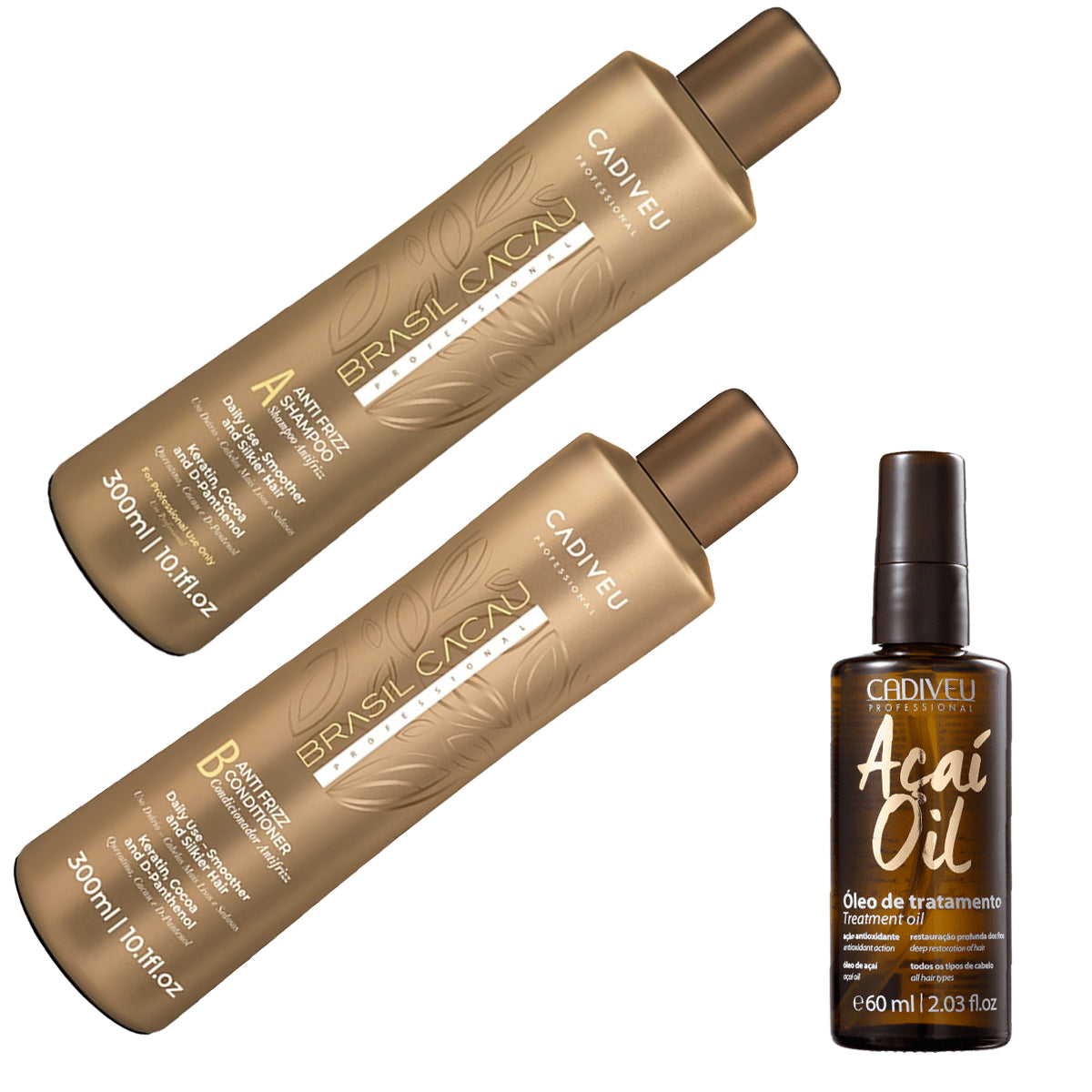 Shampoo Acondicionador Aceite Acai Pack Brasil Cacau