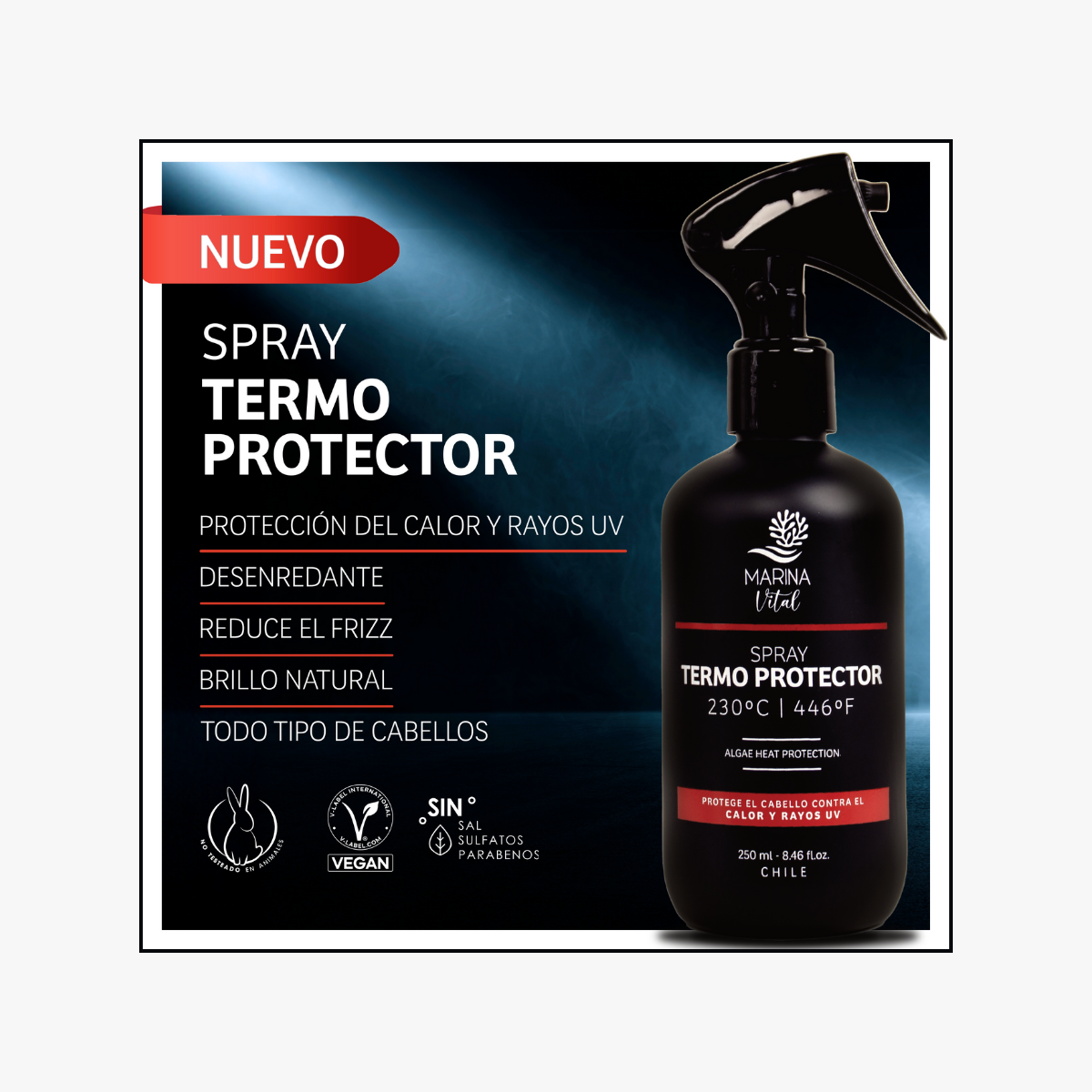 Spray Termo Protector Algae Heat Protection 250 ml Marina Vital