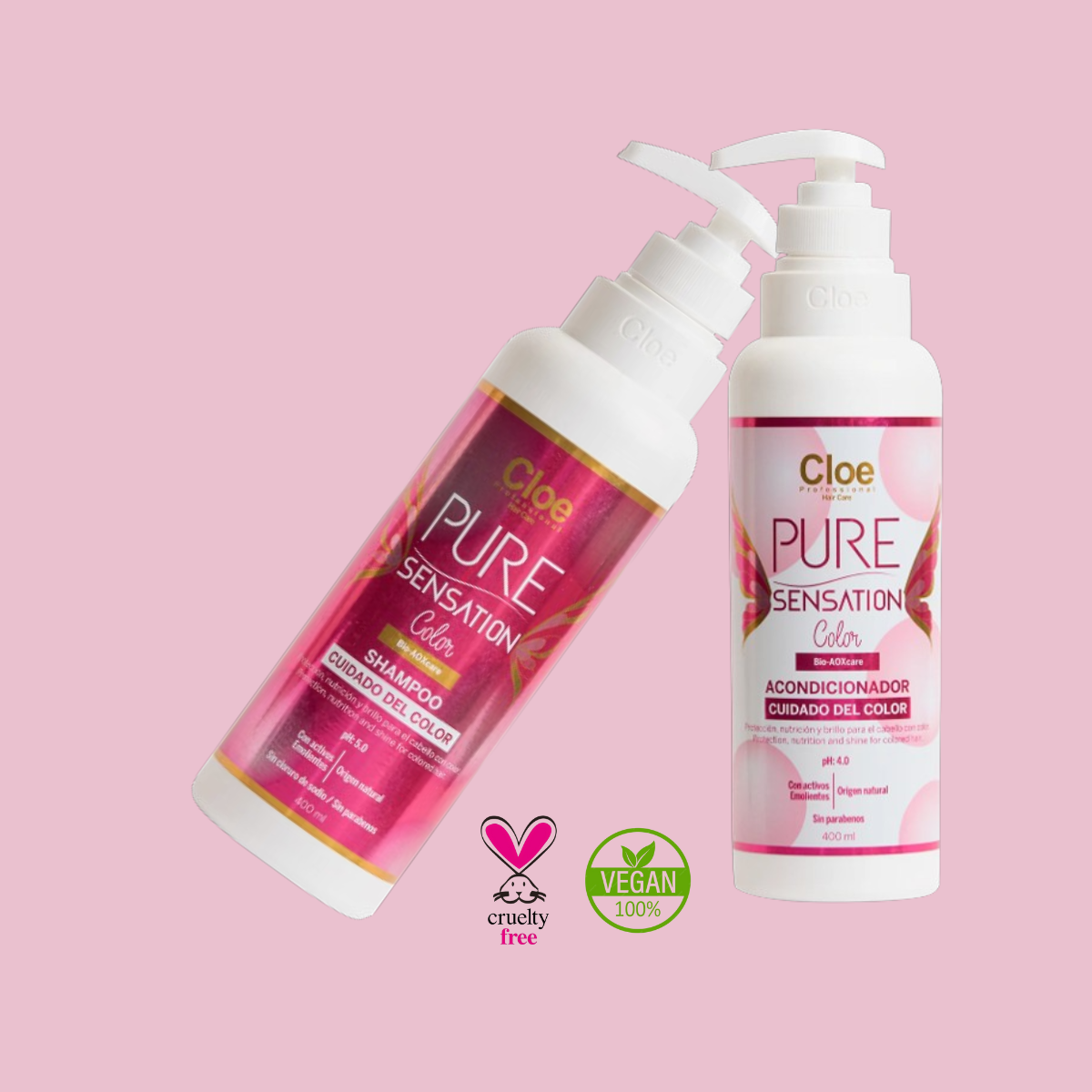 Shampoo y Acondicionador Pure Sensation Color Cloe