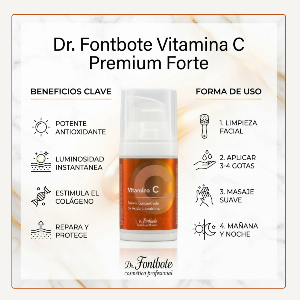 Serum Concentrado Vitamina C Dr Fontbote Premium Forte