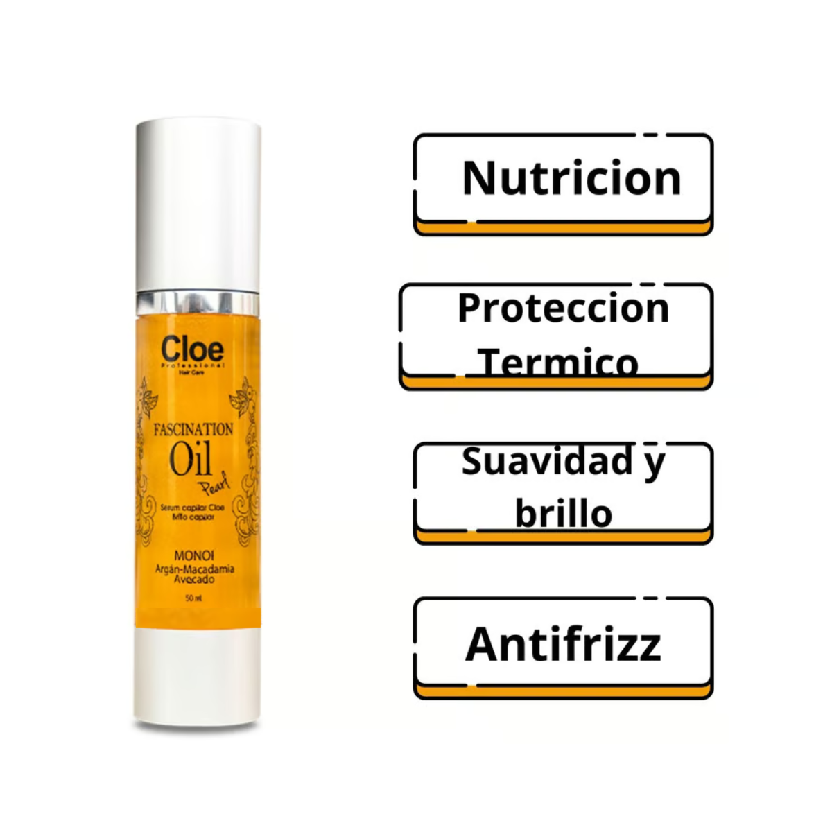 Serum Capilar Fascination Oil Aceite Pearl Cloe