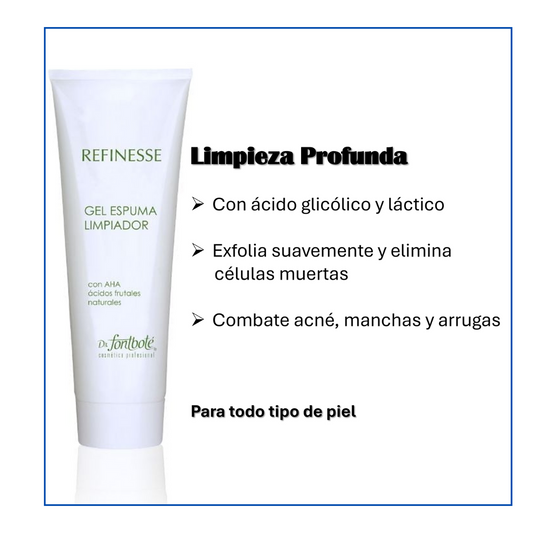 Gel Espuma Limpiador Con Aha 185 Ml Dr Fontbote
