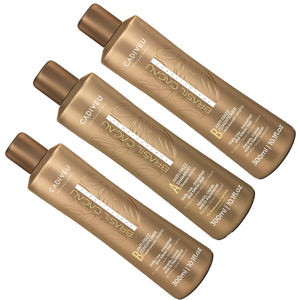 1 Shampoo+2 Acondicionadores Brasil Cacau. Envío Gratis