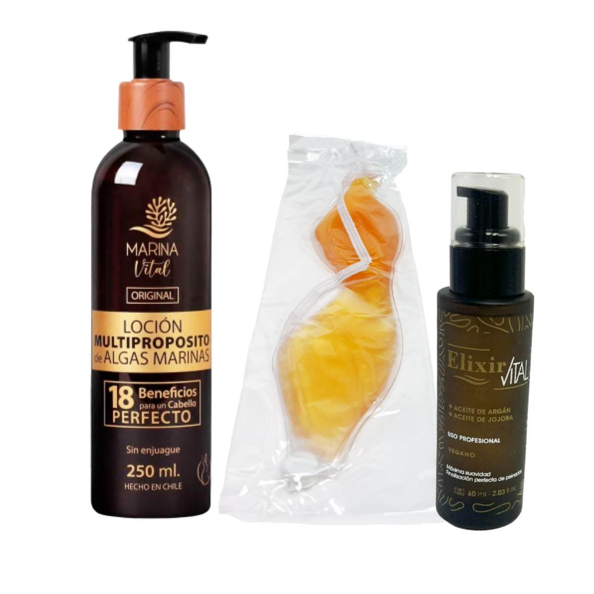 Kit Loción Multiproposito 250 Ml + Serum Elixir 60 ml MARINA VITAL