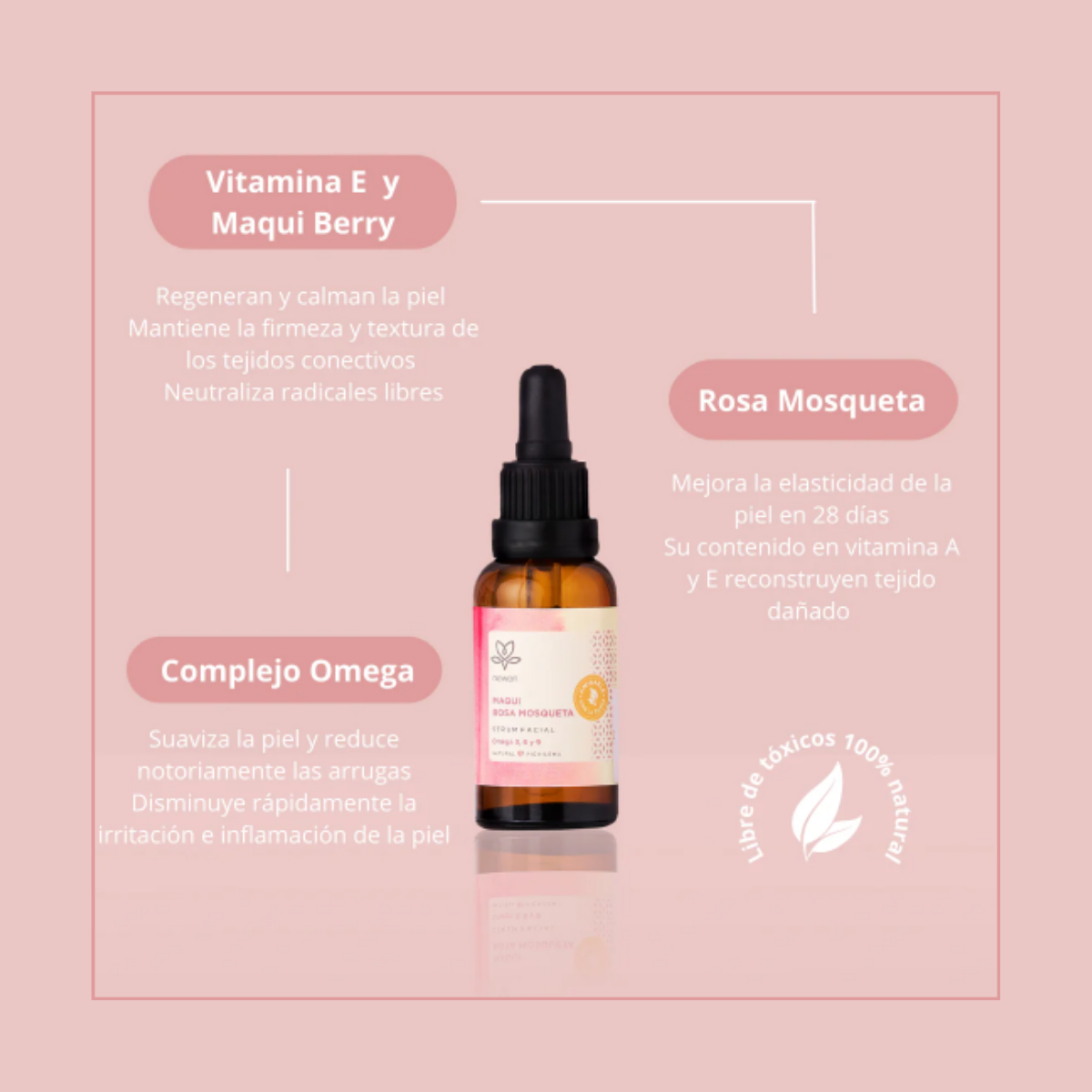 Serum Facial Maqui Rosa Mosqueta Newen 30 ml