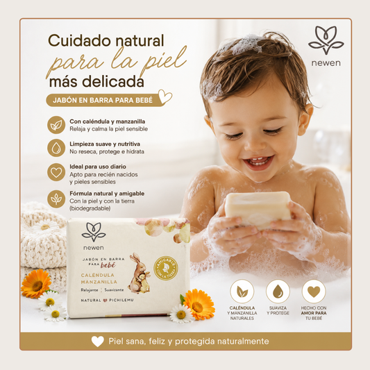 Jabon en barra para Bebe Newen 100 g