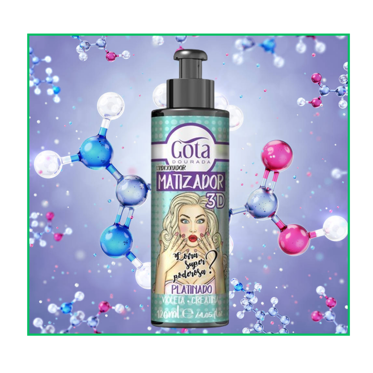 Matizador 3d Platinado 120 Ml Gota Dorada