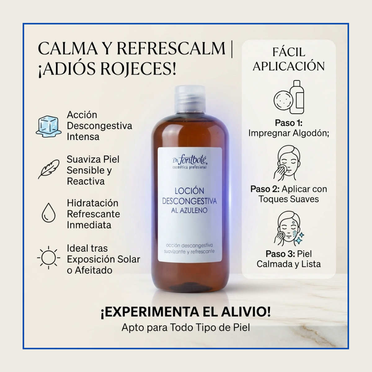 1323 LOCIÓN DESCONGESTIVA AL AZULENO 500 ml