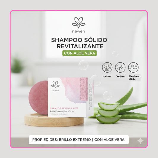 Shampoo Solido Revitalizante Con Aloe Vera Newen