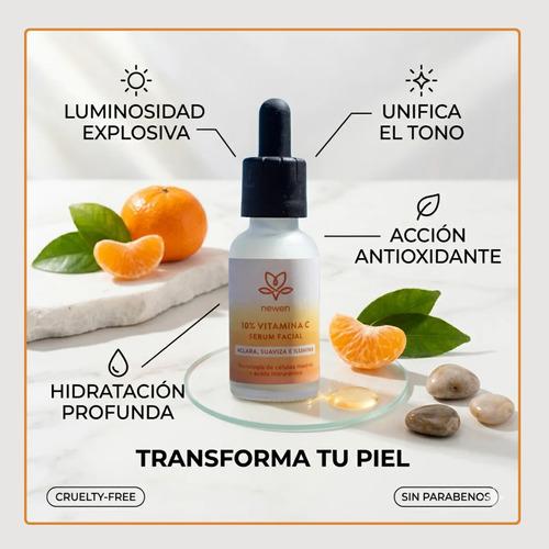 Serum Facial Vitamina C 10%. 30 Ml. Newen Todo Tipo De Piel Día/noche