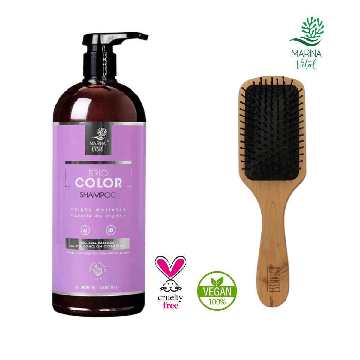 Shampoo Briocolor 1000 ml + Cepillo Desenredador