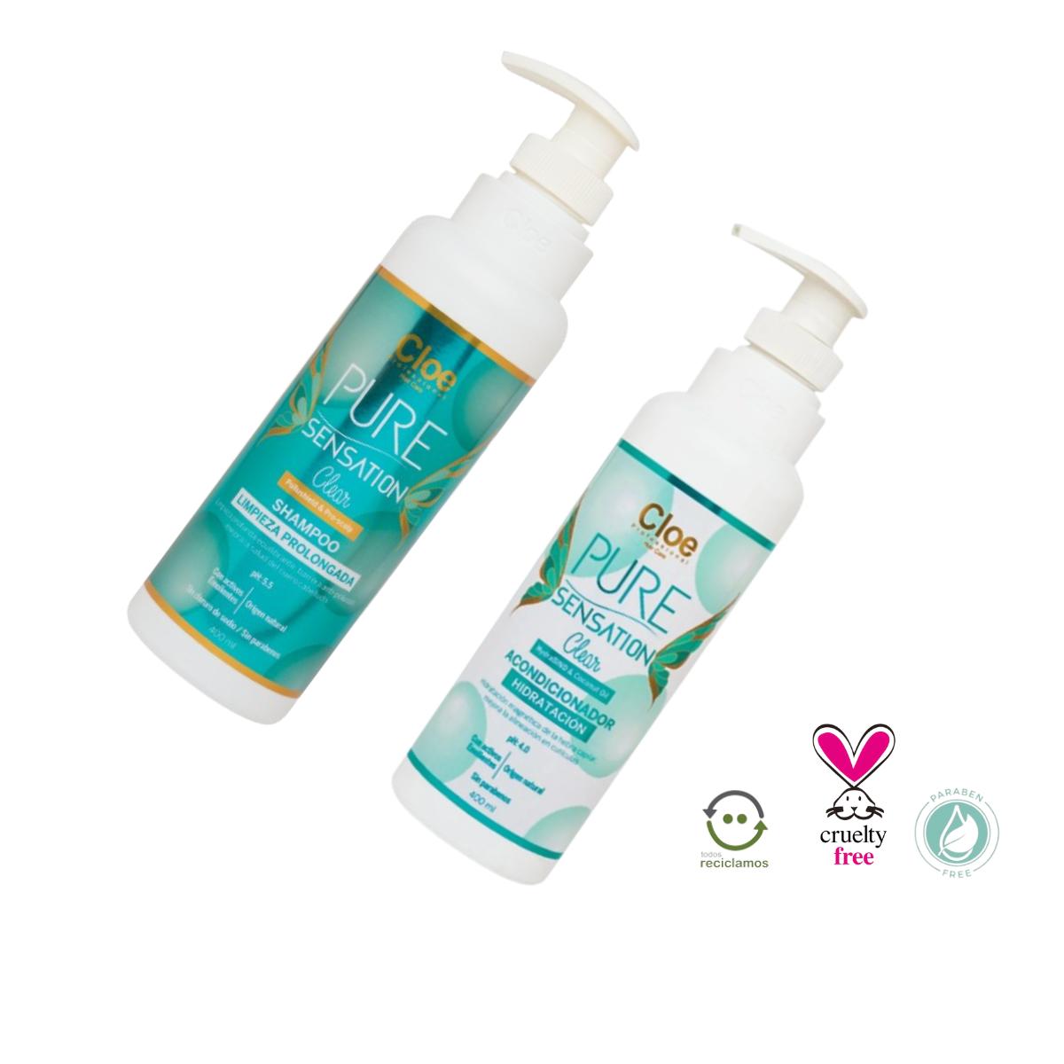 Shampoo y Acondicionador Pure Sensation Clear Cloe