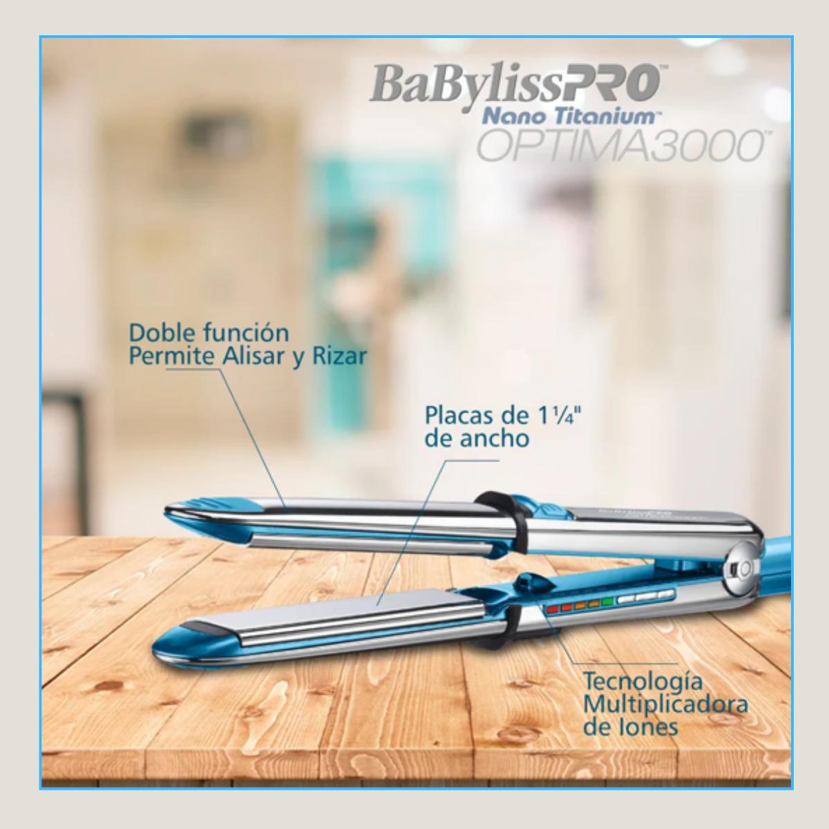 Plancha De Pelo Babylisspro Nano Titanium Optima 3000