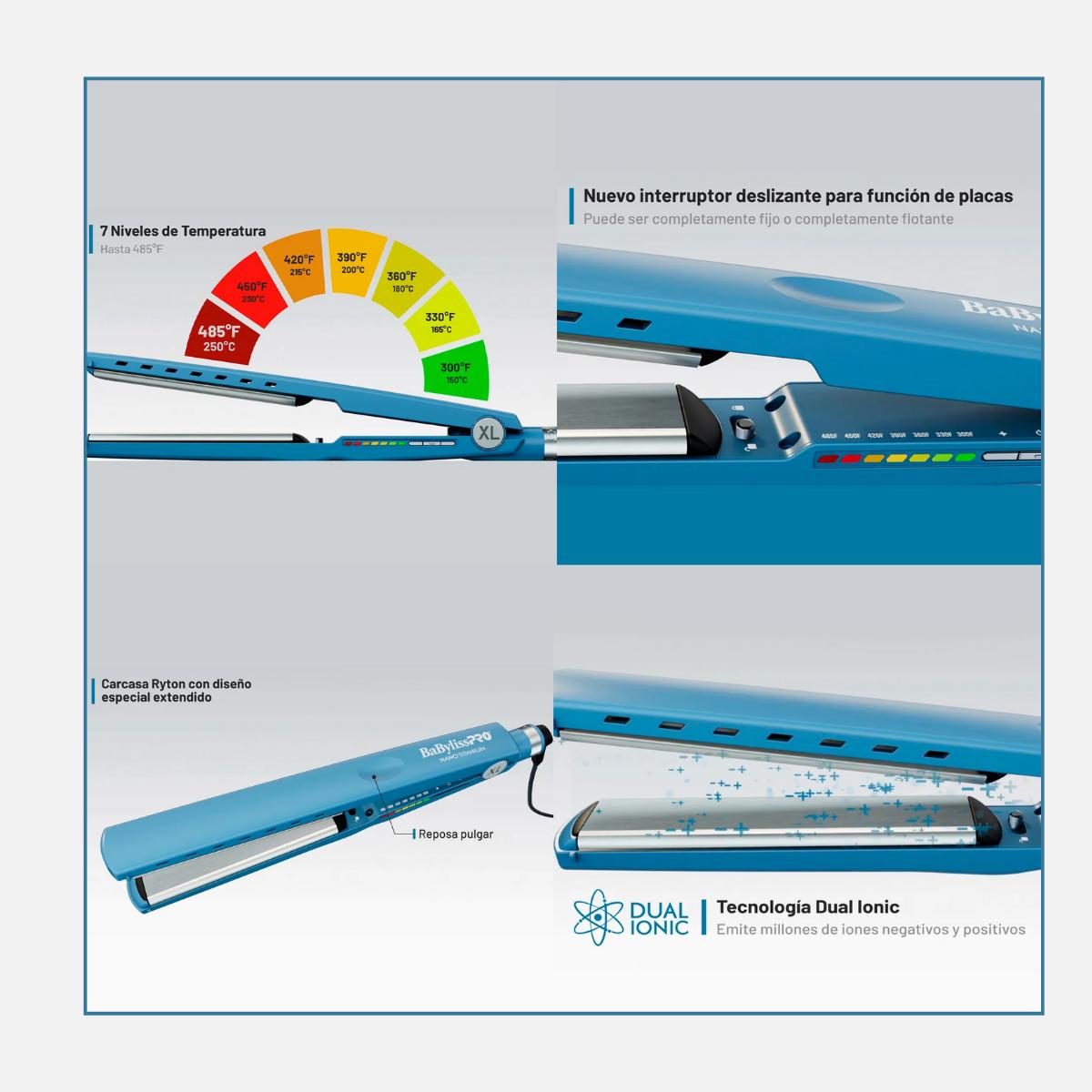 Plancha Pelo Babylisspro Nano Titanium Xl