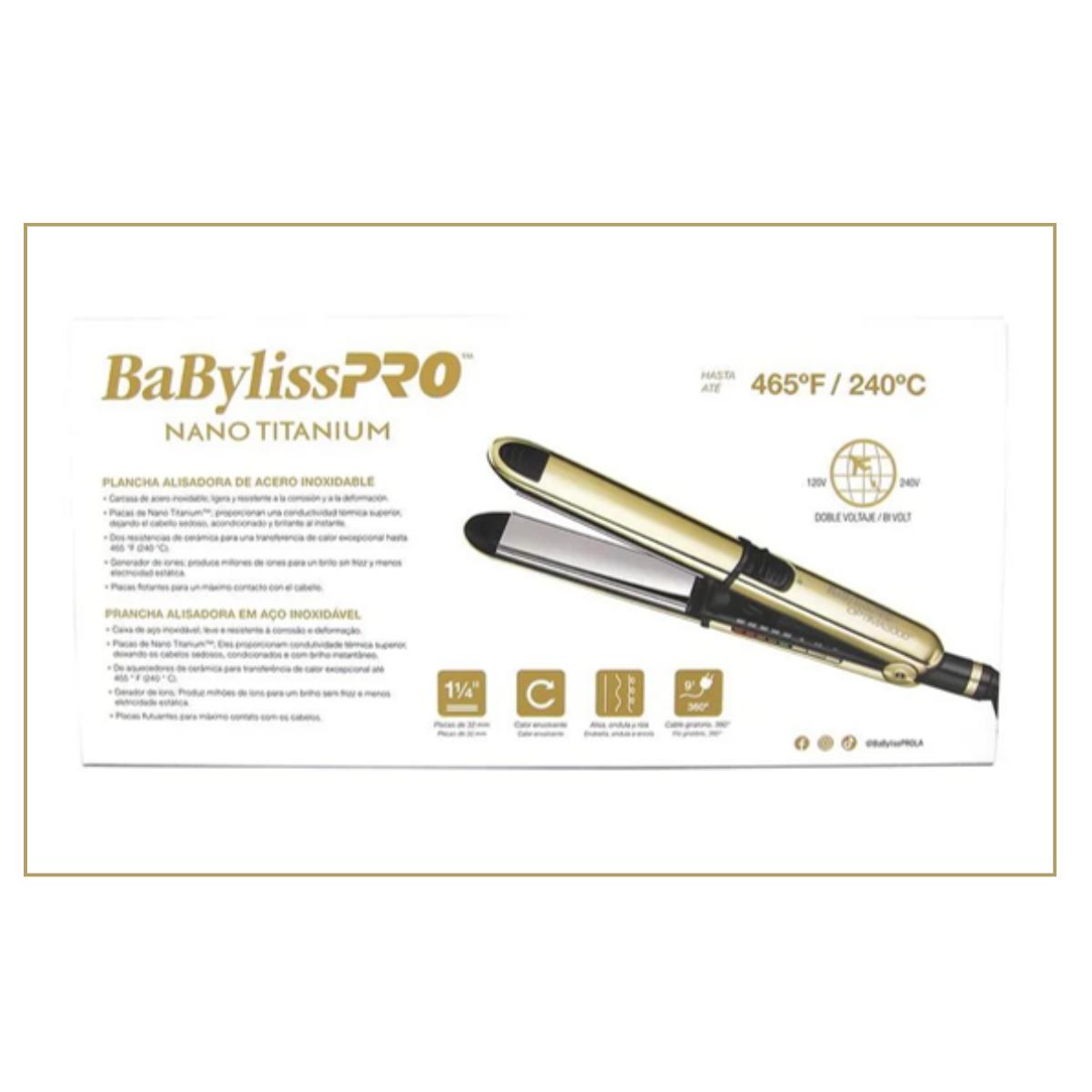 Plancha De Pelo Babylisspro Nano Titanium Optima 3000 GOLD
