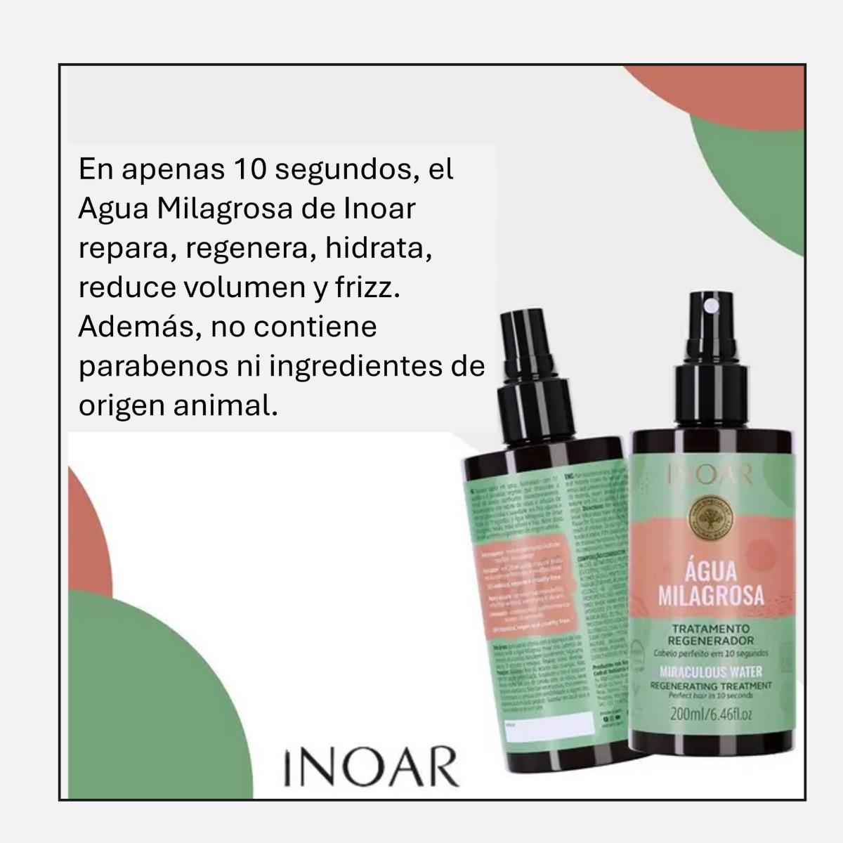 Agua Milagrosa Tratamiento Regenerador 200 ml Inoar