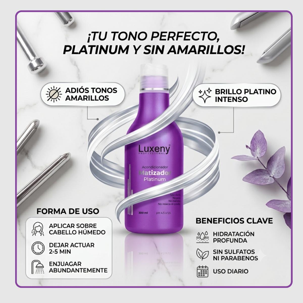 Acondicionador Matizador Platinum 300 ml