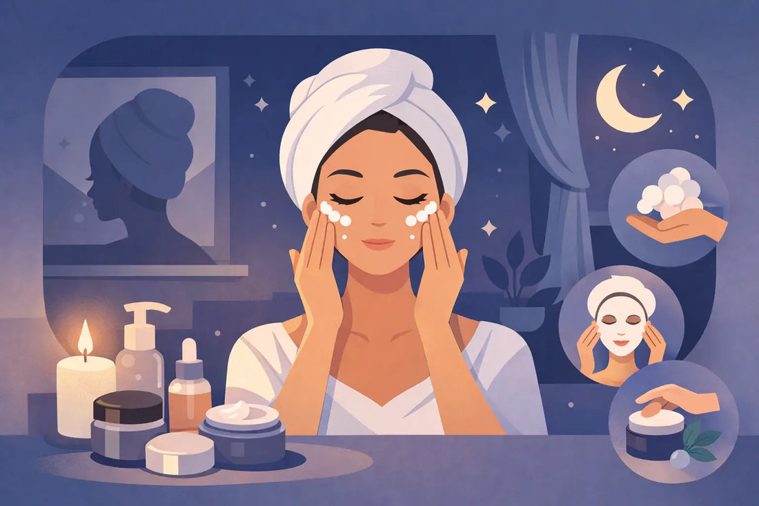 Rutina nocturna cuidado facial paso a paso