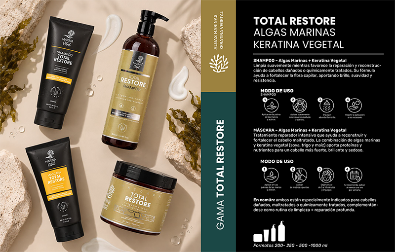 Revive tu Cabello! Descubre la magia de la línea "Total Restore" de Marina Vital
