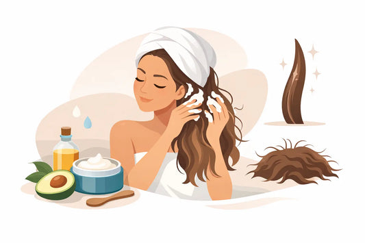 Mascarilla para cabello poroso y sin frizz