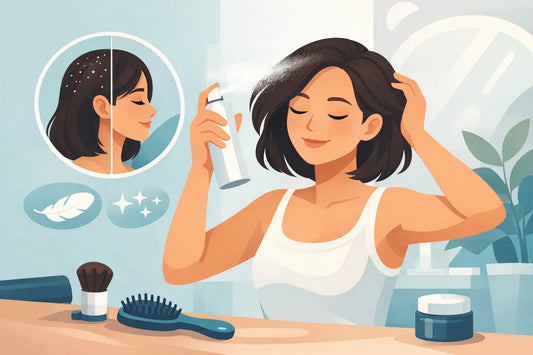 Cómo usar shampoo seco sin dejar residuos