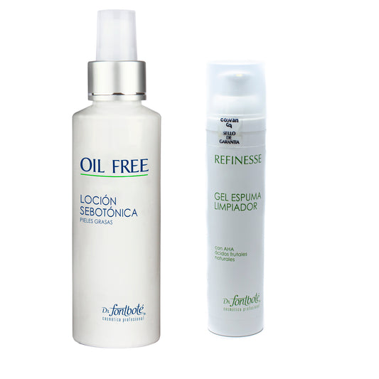 Loción Sebotonica y Gel Espuma Aha Dr Fontbote kit