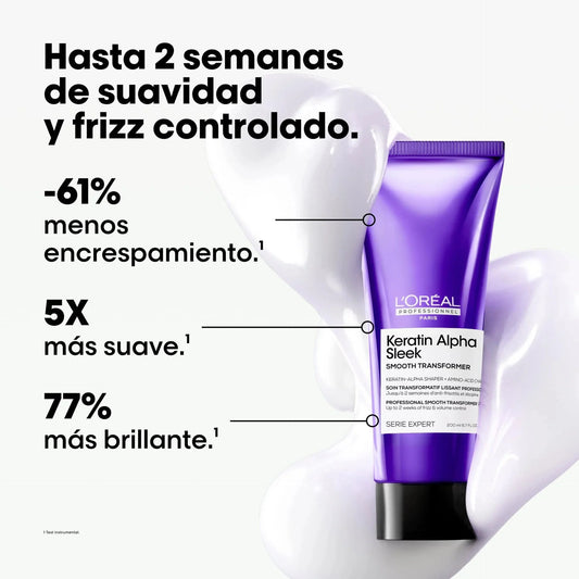 Keratin Alpha Sleek L'Oréal Professionnel - Tratamiento Antifrizz y Disciplinante
