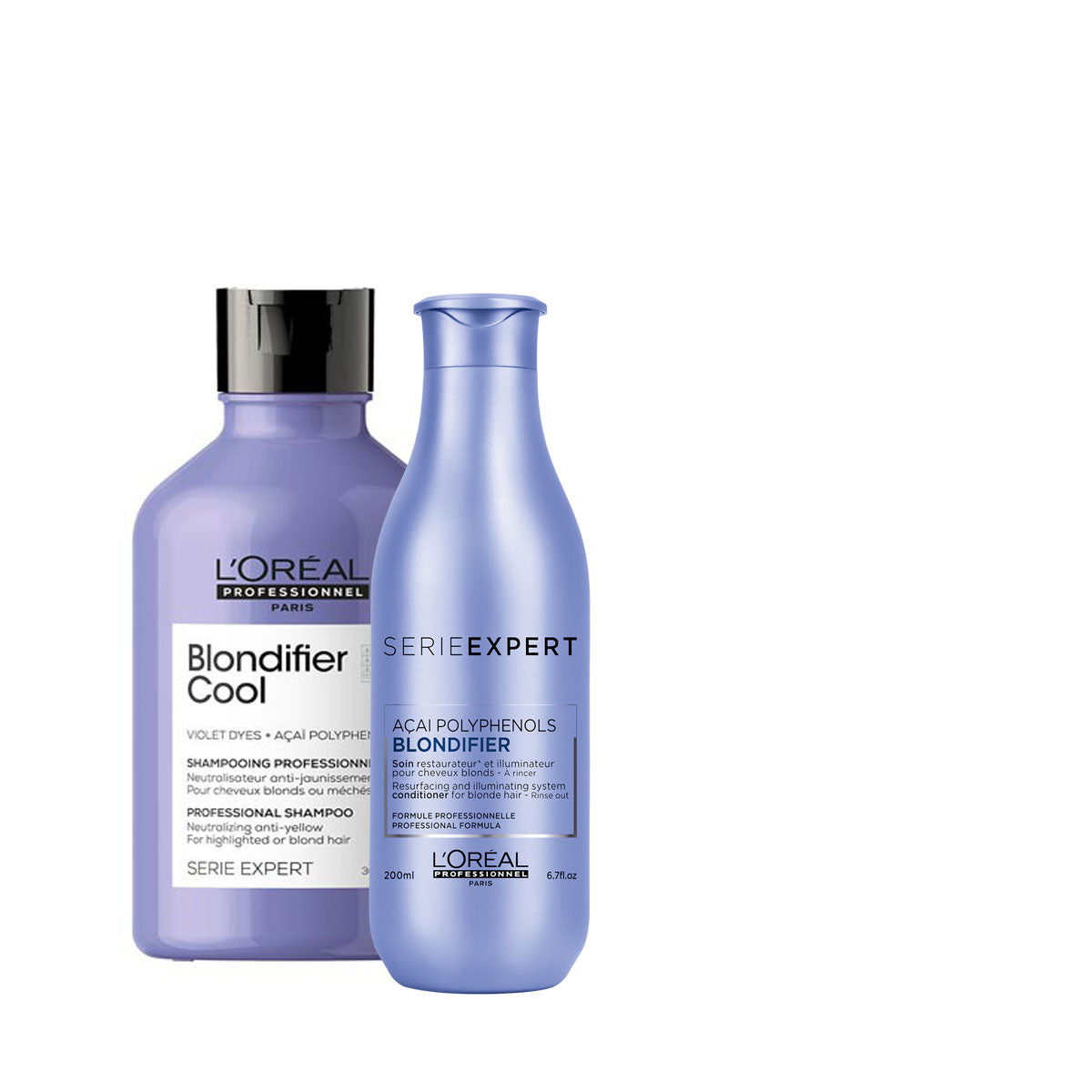 Loreal Blondifier Cool Shampoo 300 ml y Acondicionador 200 ml