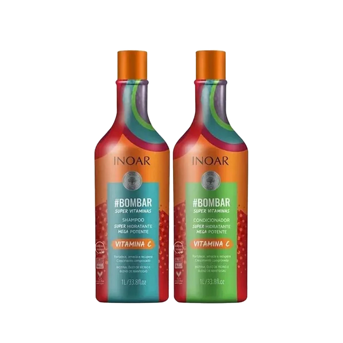 Bombar Shampoo y Acondicionador Kit 100% Vegano