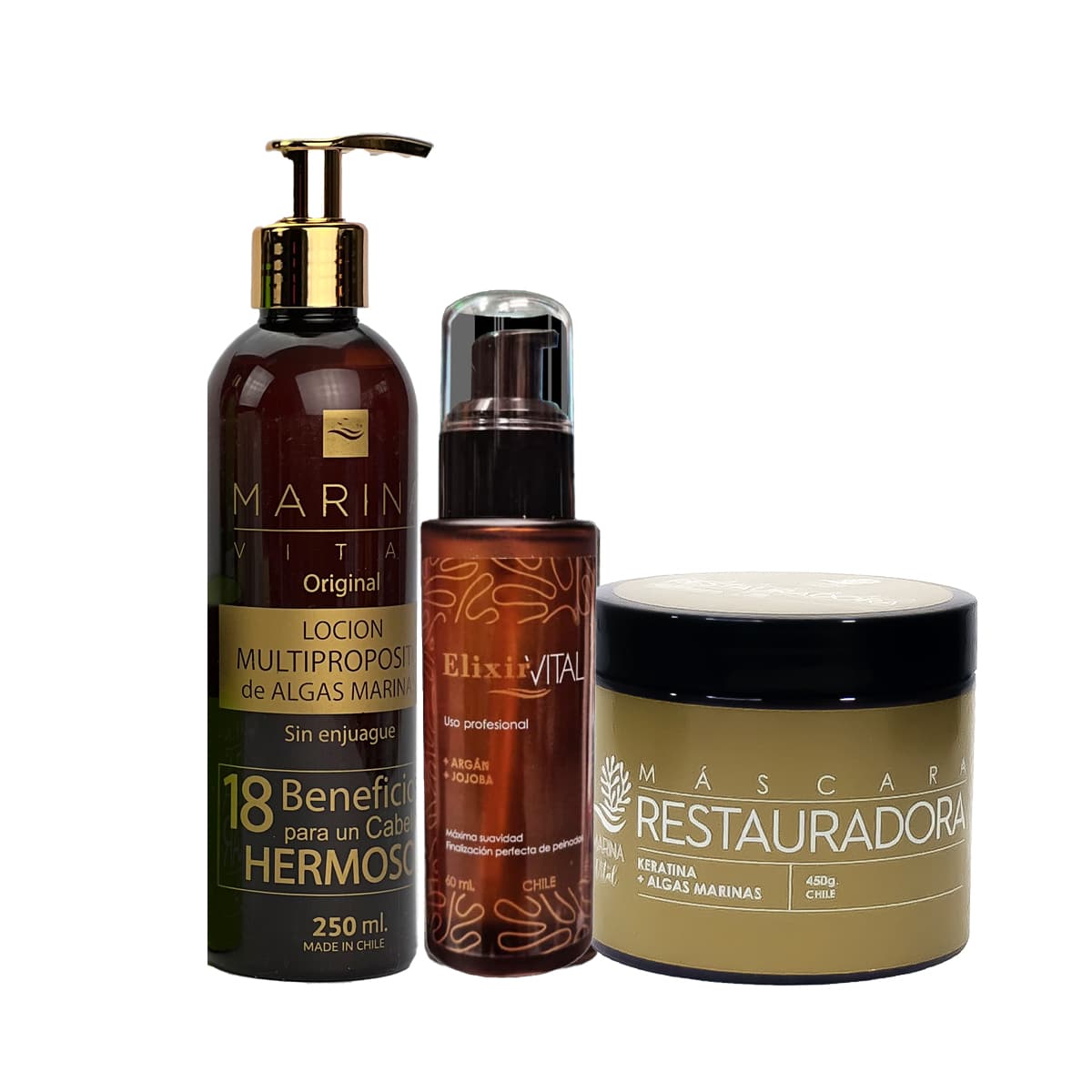 Máscara Restauradora y Loción Multi + Serum Marina Vital