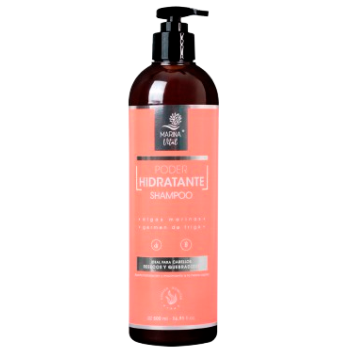 Shampoo Poder Hidratante 500 Ml Marina Vital