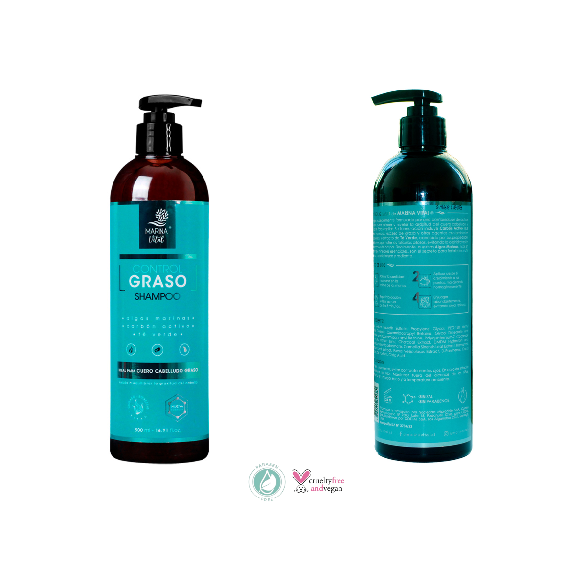 Shampoo Control Graso Marina Vital 500 Ml