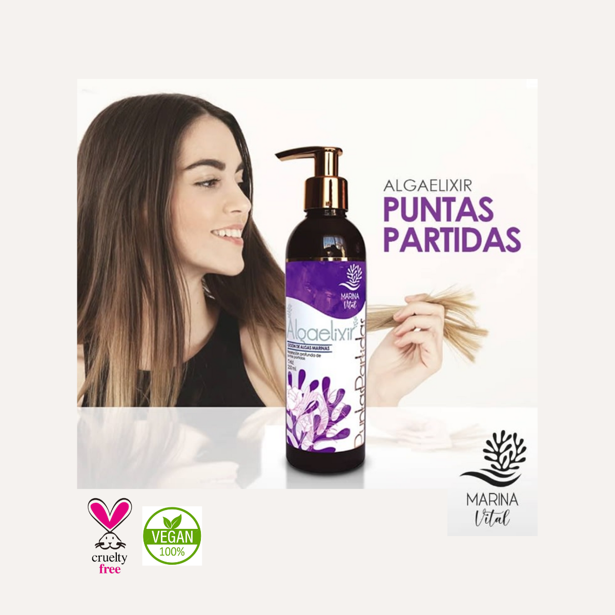 Loción Algaelixir Puntas Partidas 250 Ml Marina Vital