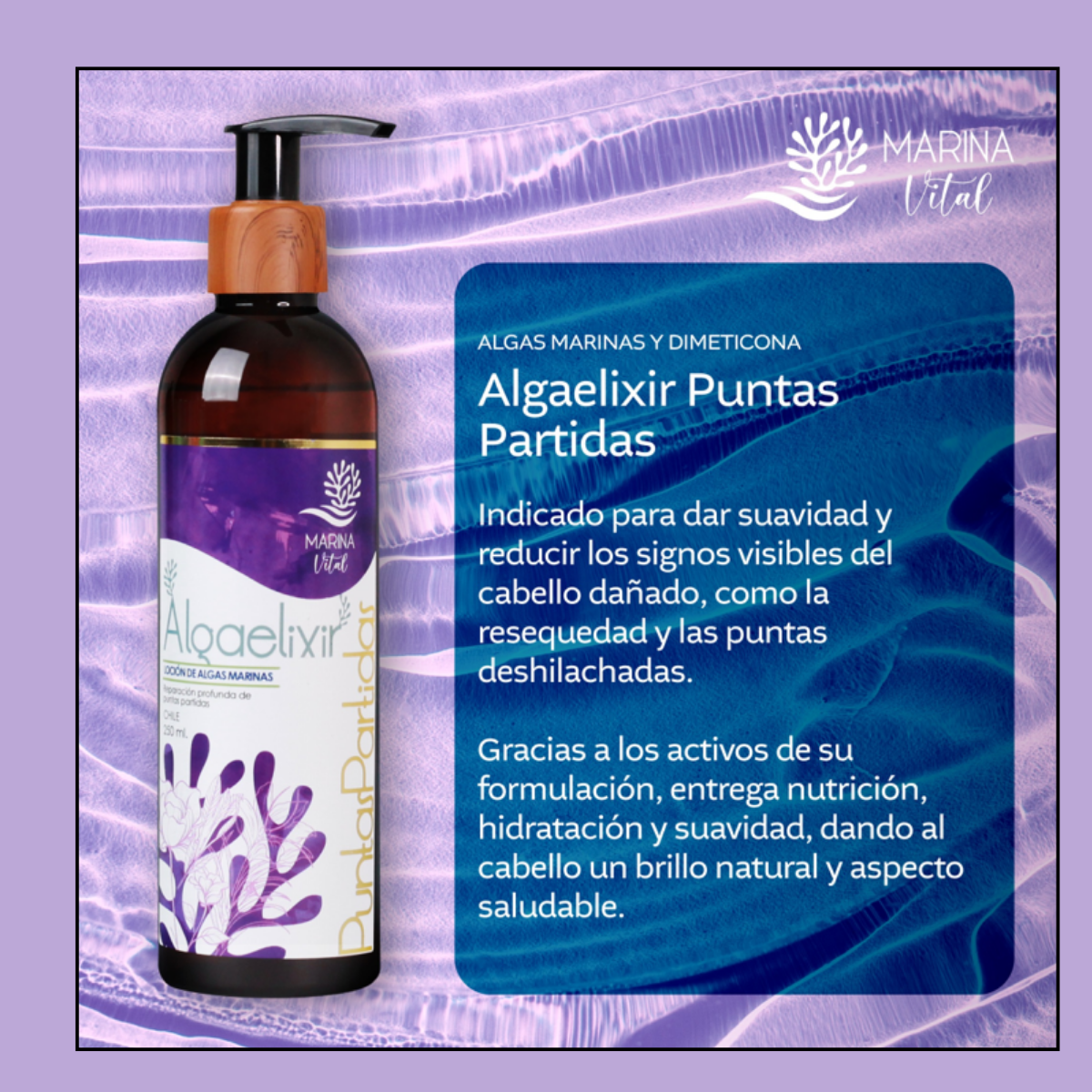 Loción Algaelixir Puntas Partidas 250 Ml Marina Vital