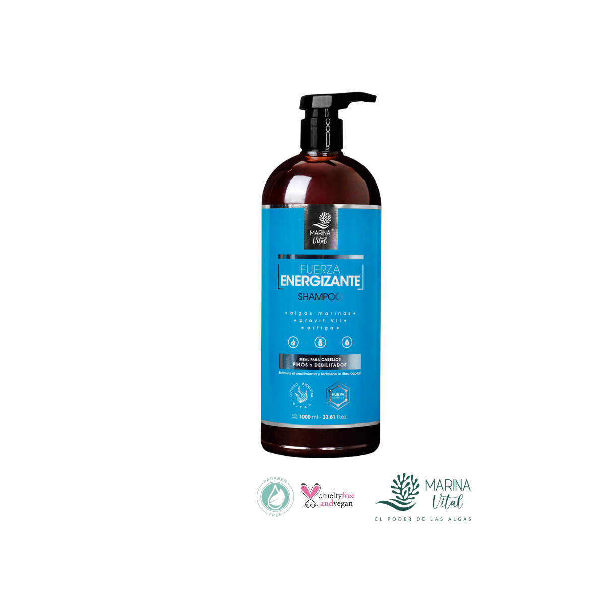 Shampoo Energizante Marina Vital 1000 ml